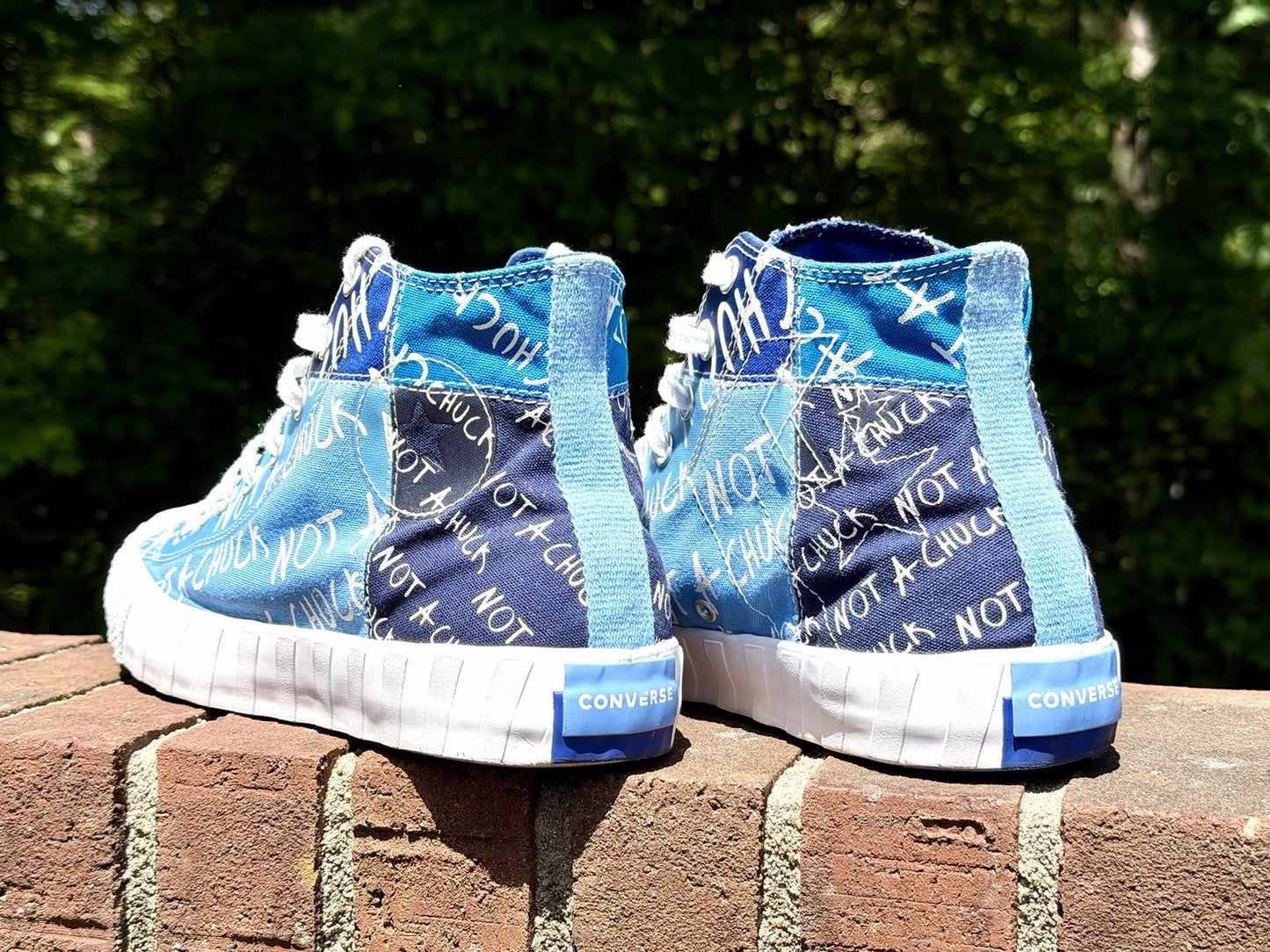 Converse UNT1TL3D Hi "Not A Chuck" University Blue Patchwork Men's Size 11.5
