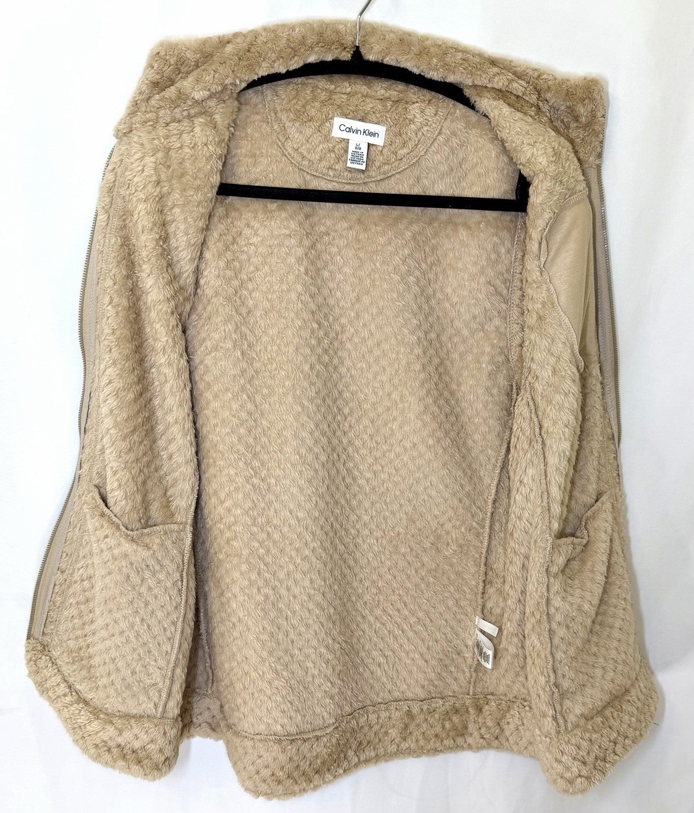 Calvin Klein Women's Faux Fur Vest Brown Size Medium (Worn Once!!!)