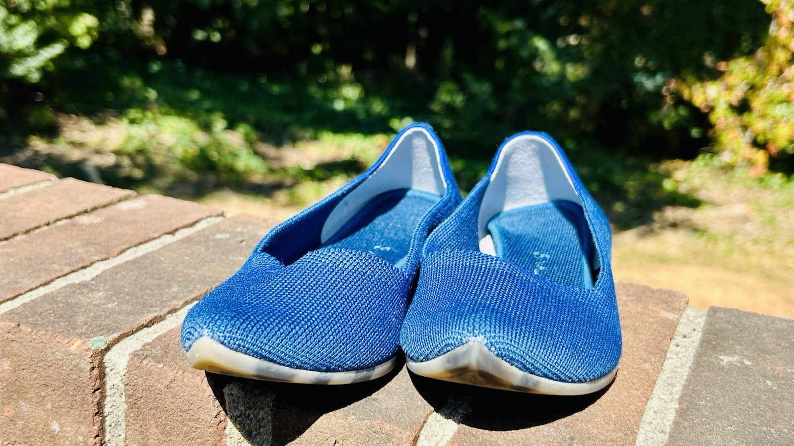 NWOT Rothy’s The Point Women’s Flat Slip On Shoes Deep Ocean Blue Size 8