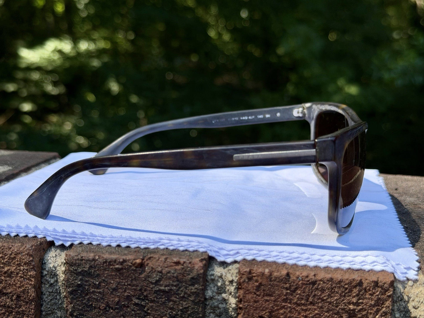 Prada SPR 15R HAQ-4J1 Sunglasses Tortoise Gray Plaque Square 60 18 140 Men Women