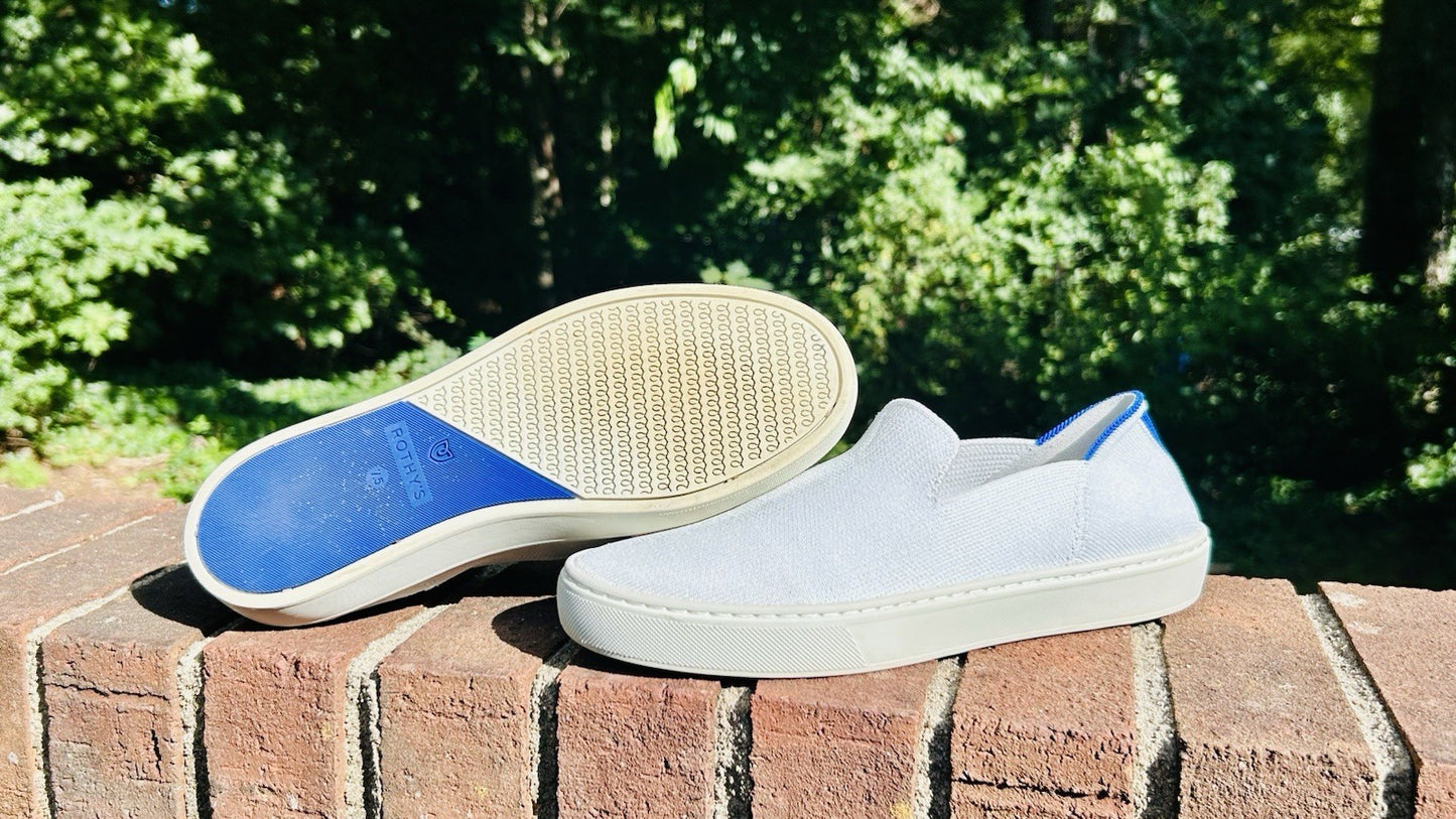 Rothys The Original Slip On Sneaker White Women’s Size 7.5 Comfort Shoes