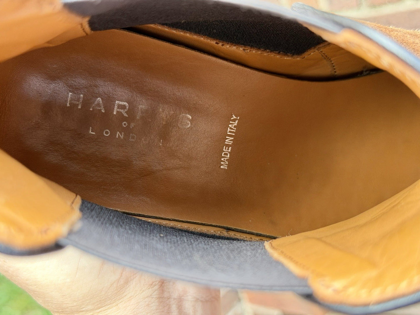 Harrys London Mark Chelsea Boots Suede Brown Mens Size 43.5 US 10.5  ($550+ New)
