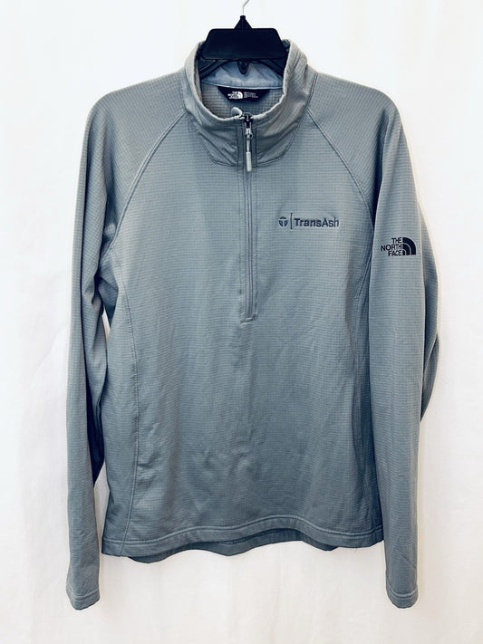 North Face Sweater Mens Medium Long Sleeve 1/4 Zip Pullover Gray