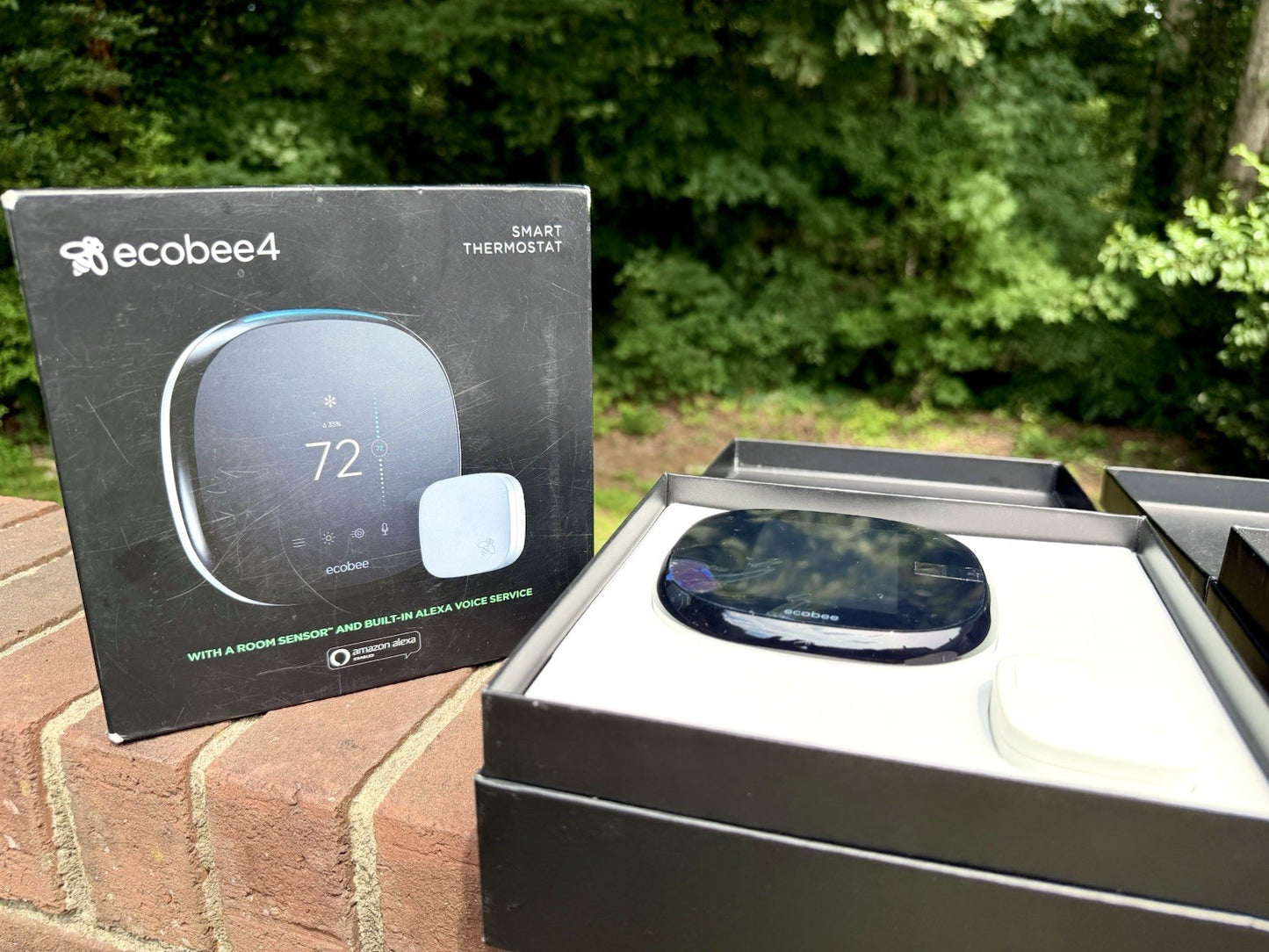 X2 Ecobee 4 Smart Thermostat with Built-in Alexa EB-STATE4-01 & Room Sensor