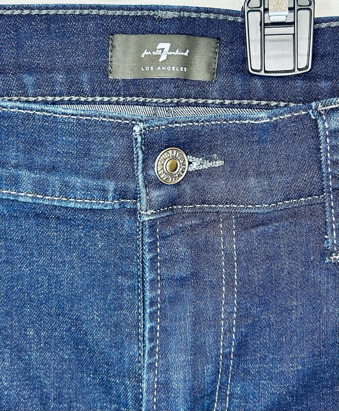 7 For All Mankind Slimmy 36’s Skinny Leg Dark Wash Men’s Size 36x32 ($198 New)