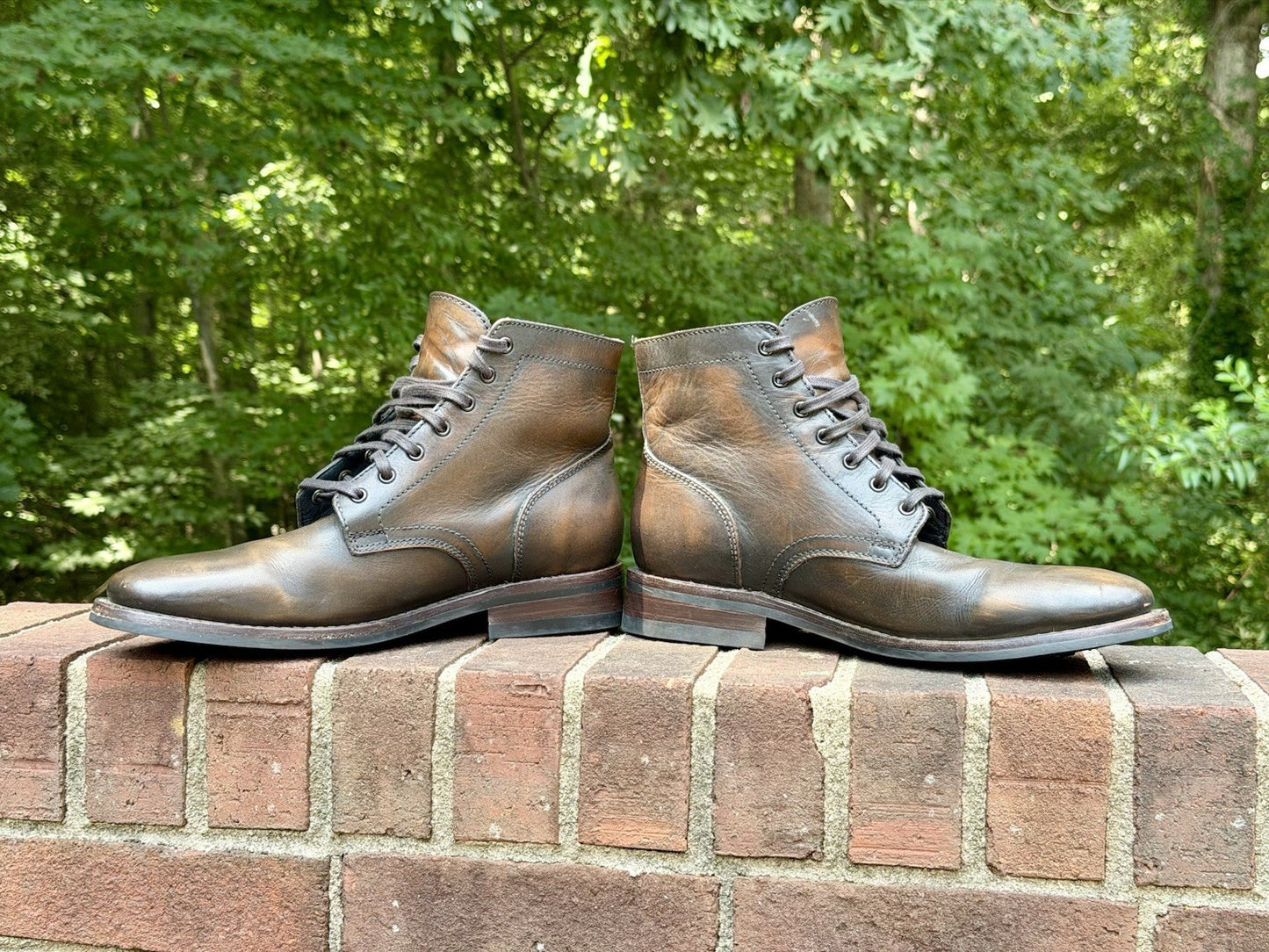Thursday Boot Co President Anejo Leather Plain Toe Boots Men's Size 10.5 US