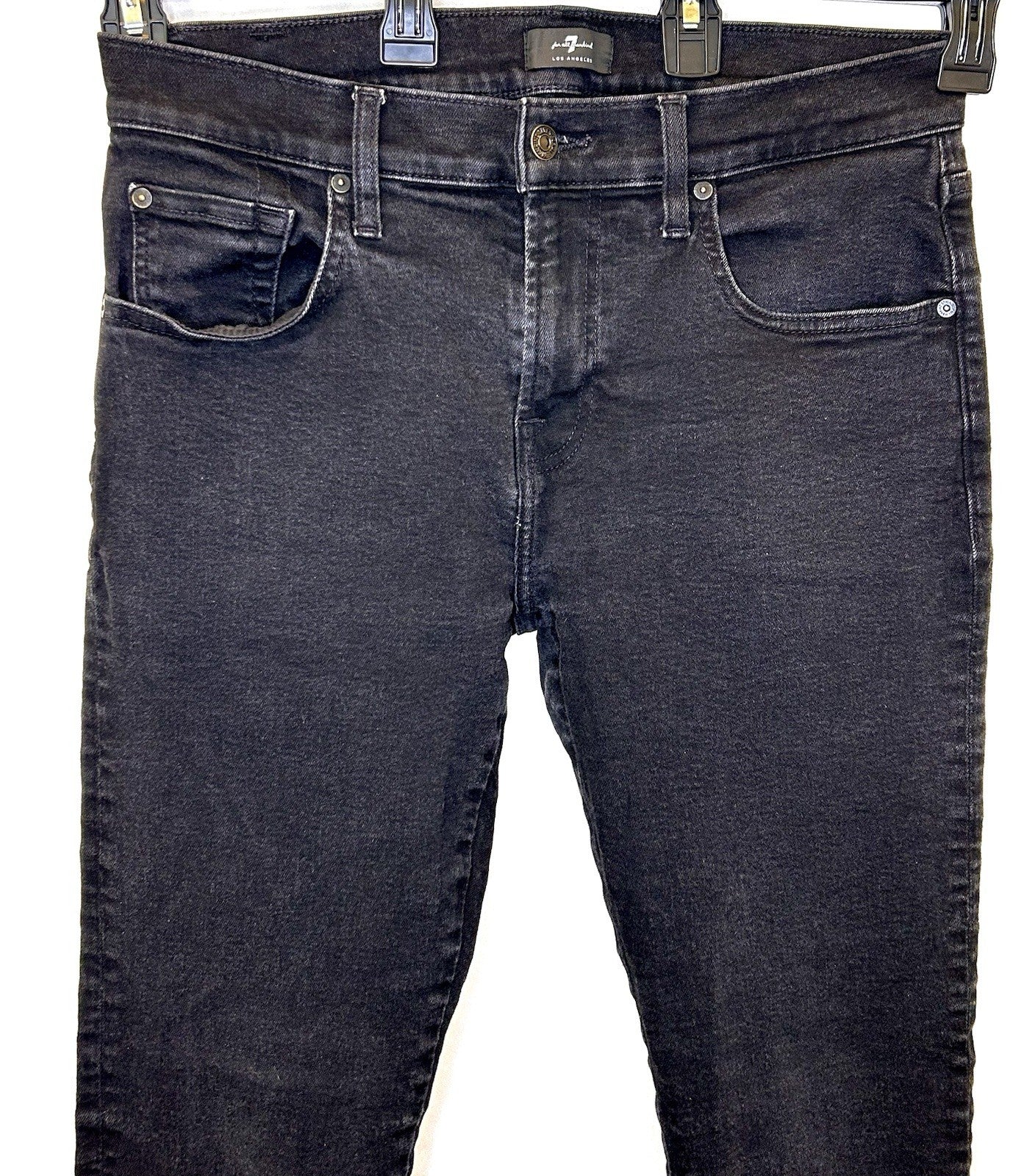 7 For All Mankind Women’s Jeans Skinny Leg Black Size 34