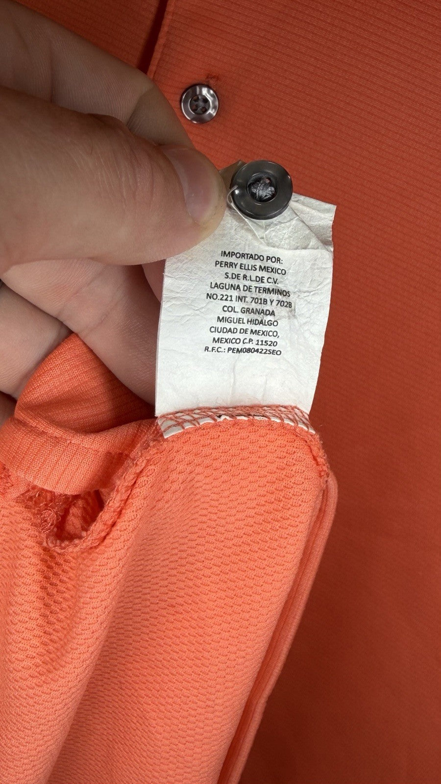 Links Edition Mens Orange Size L Large Golf Polo Shirt Outdoors Adult