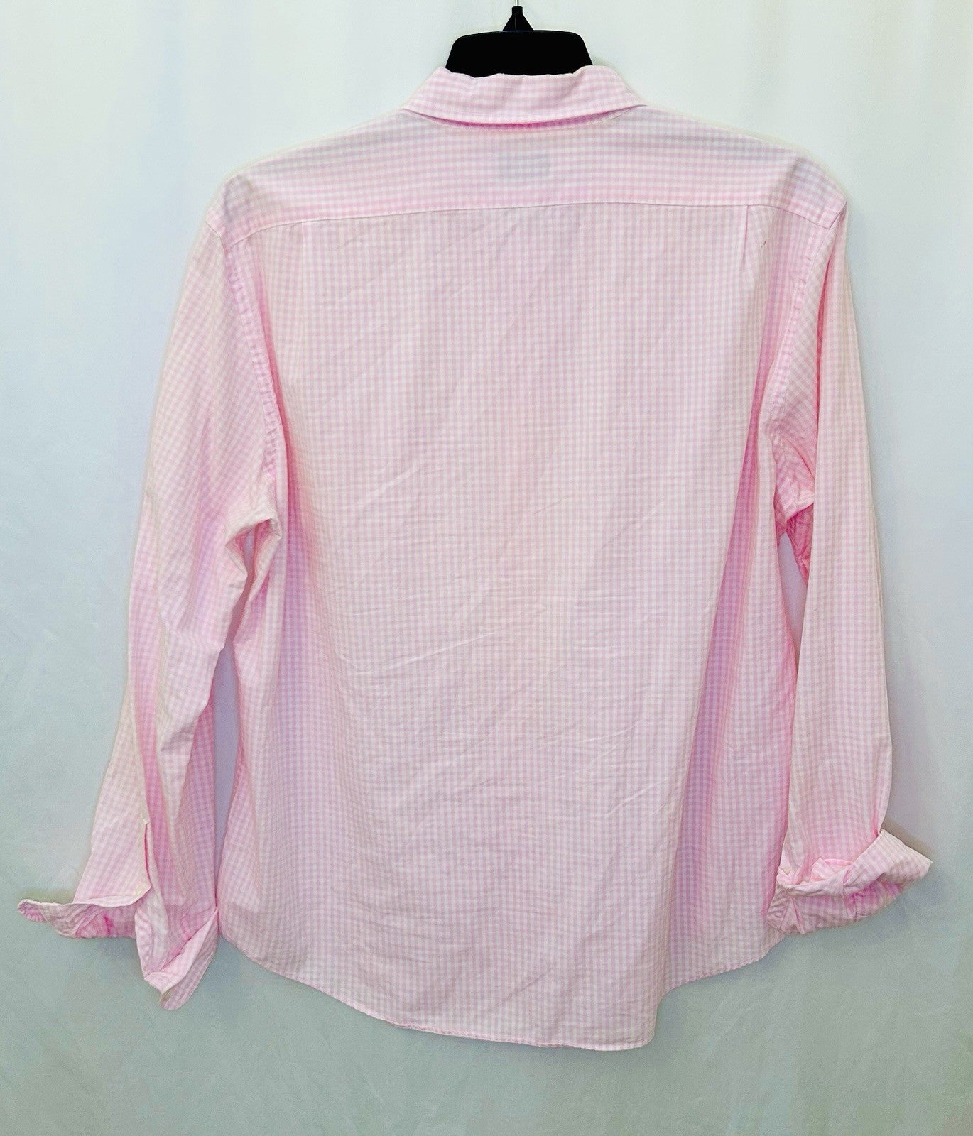 J.Crew Shirt Mens XL Pink Checkered Slim Fit Long Sleeve Button Down Soft