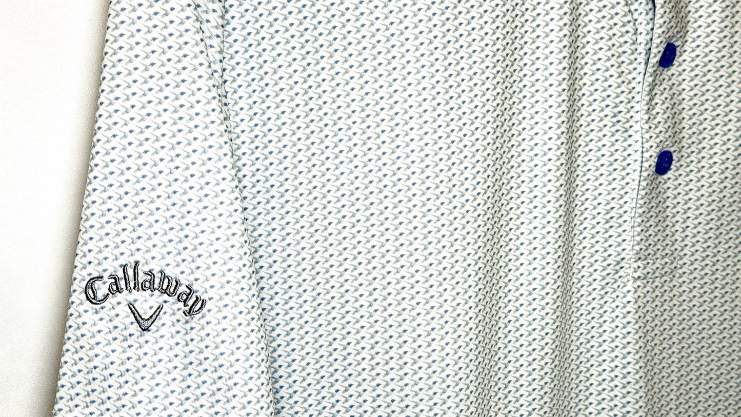 Callaway All Over Birdie Geo Polo Shirt Large