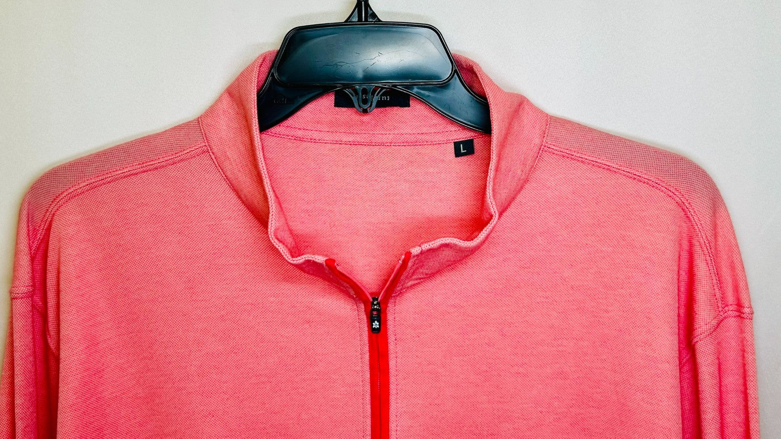 NWOT MEN'S TURTLESON PULLOVER, SIZE: L, COLOR: RED HEATHER (M1)