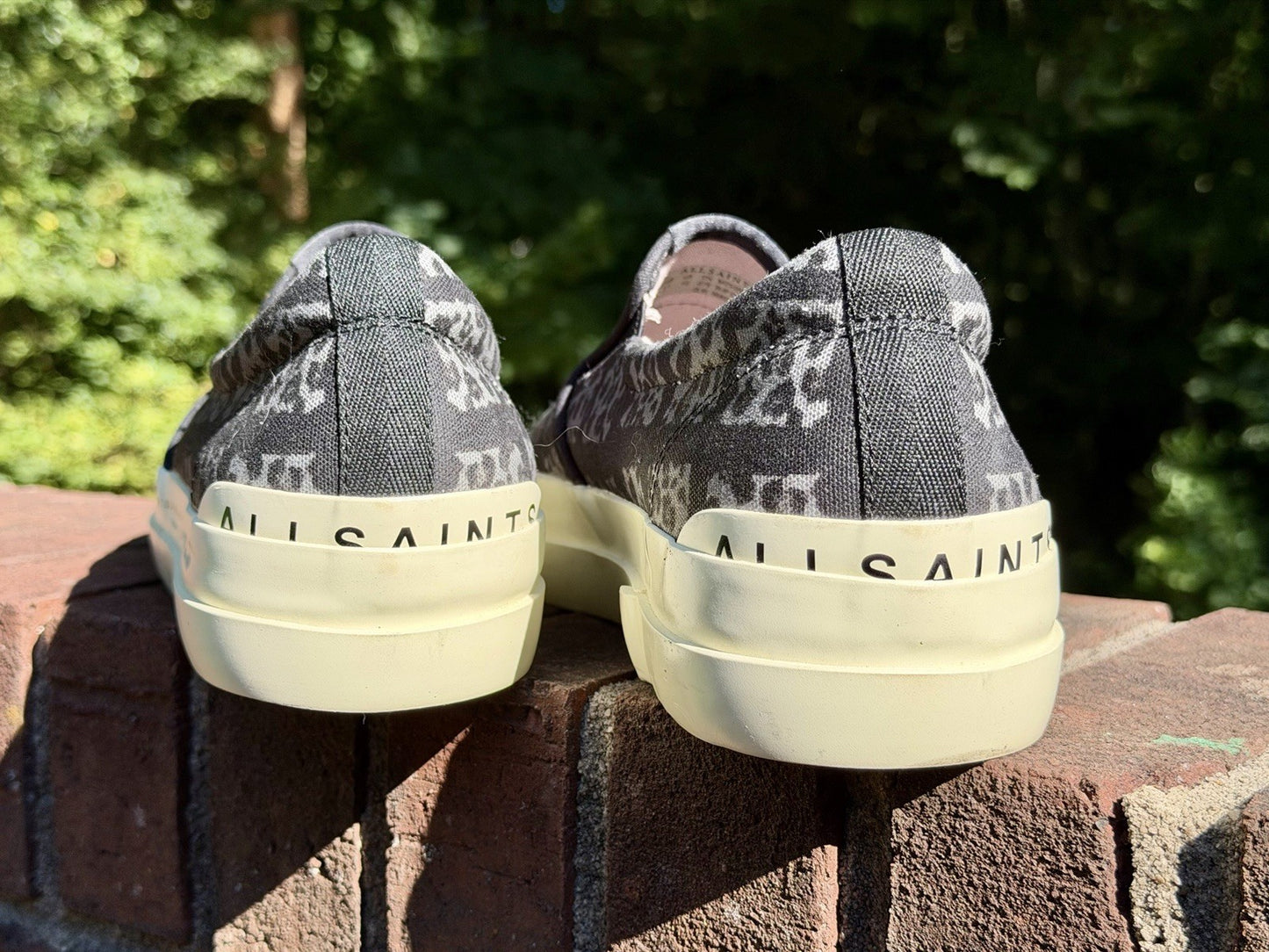 Allsaints London Spitalfields Slip On Cube Low Top Sneakers Men's 12 US 45 EU