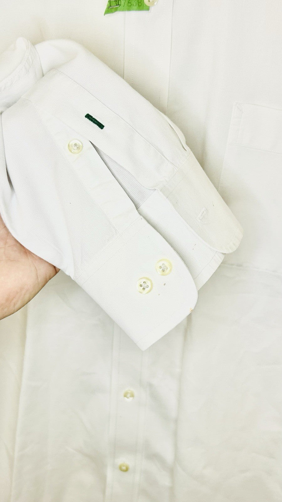 Tommy Hilfiger Men’s Shirt Long Sleeve  Button Up Slim Fit White - Size 17/32-33