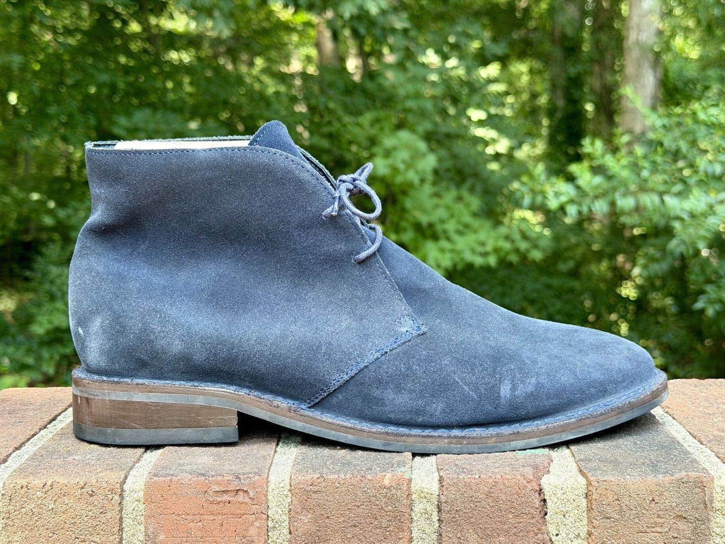 Thursday Boot Co Scout Chukka Boots Midnight Blue Suede Mens Size 11.5 D RARE