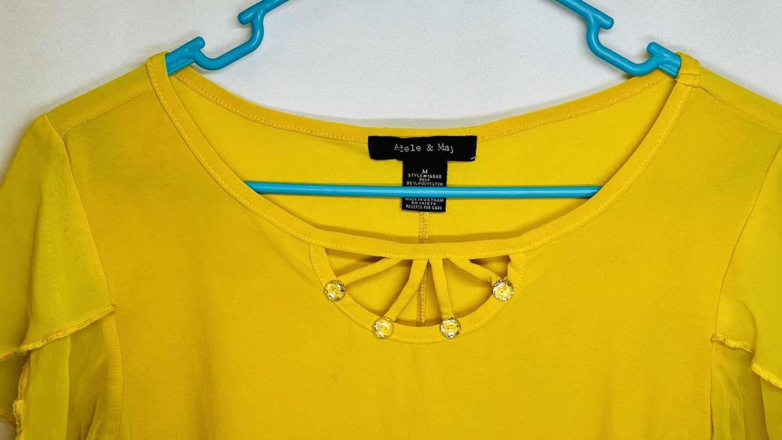 Adele & May Women’s Medium Mustard Yellow Blouse