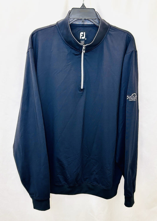 FootJoy Men's 1/4 Zip Golf Performance Pullover | Men’s XL | Black | Outdoors