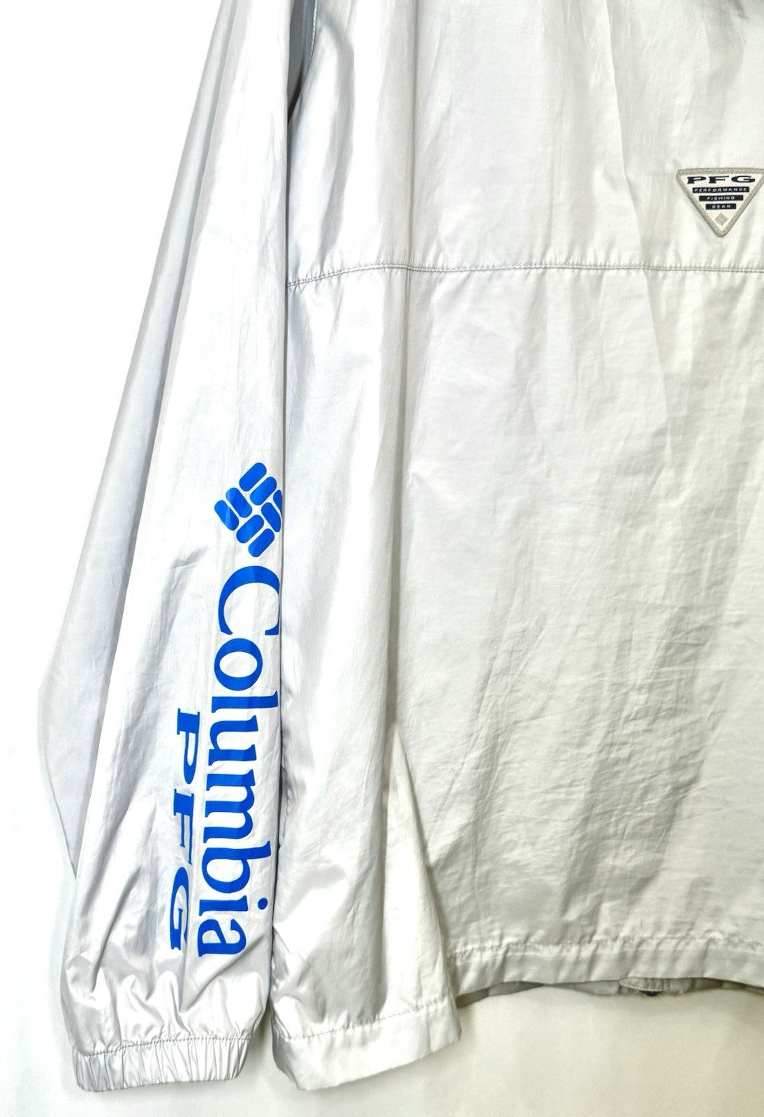 Columbia Terminal Spray PFG Grey Windbreaker Lightweight Jacket Men's Medium