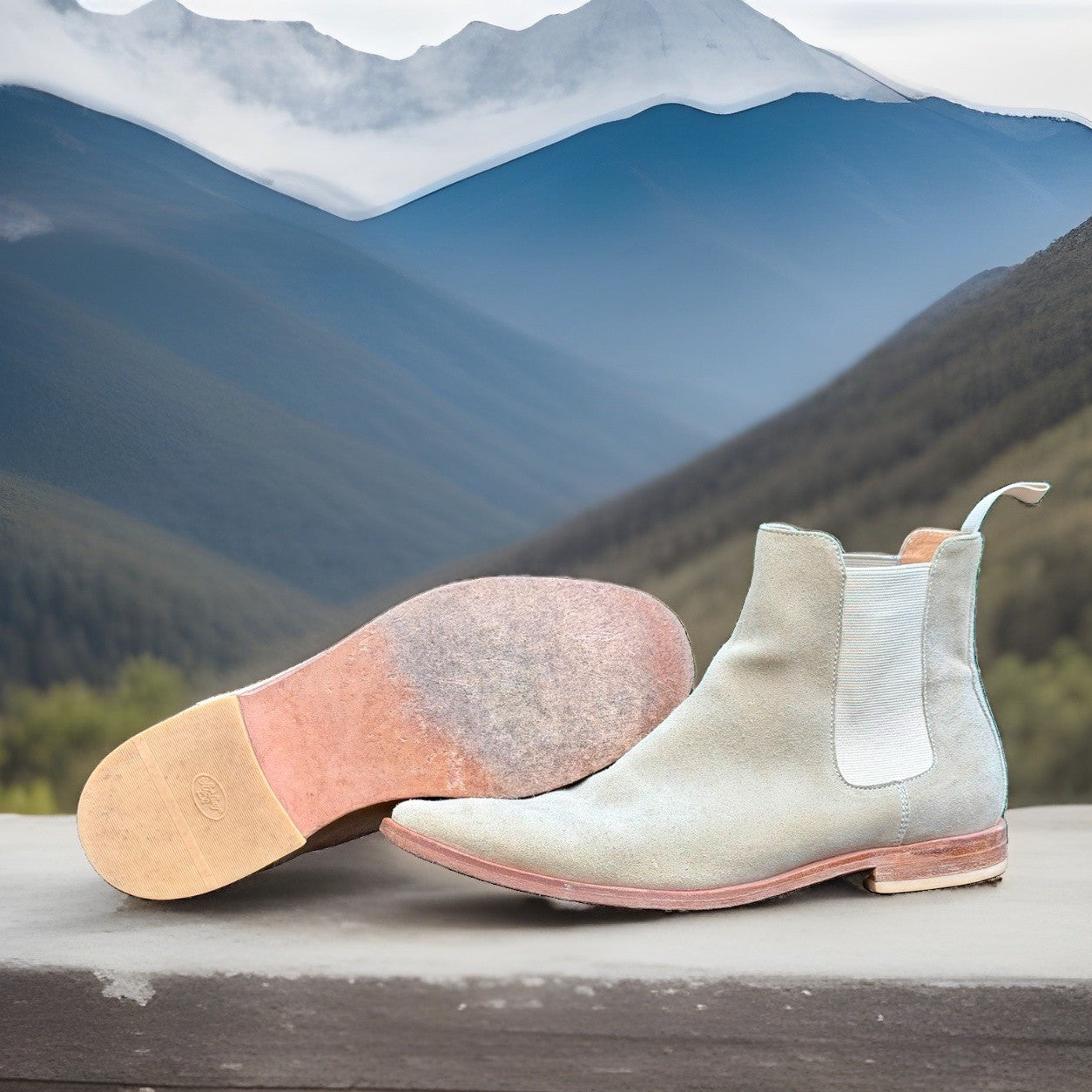 New Republic By Mark McNairy - Chelsea Boot - Men’s Size 12/45.5 EU - Tan Suede