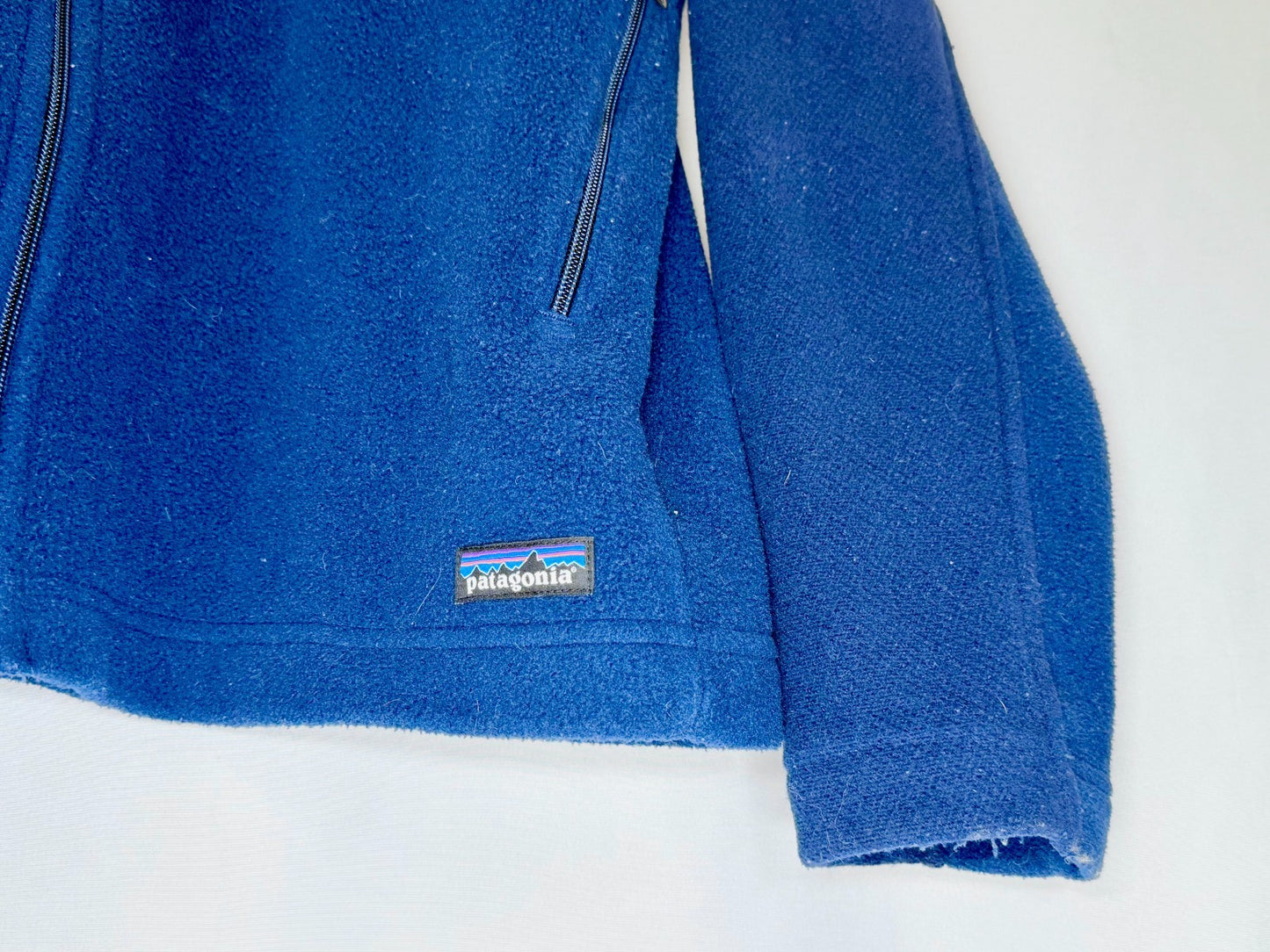 Patagonia Men's Large Blue Simple Synchilla Full Zip Fleece Jacket