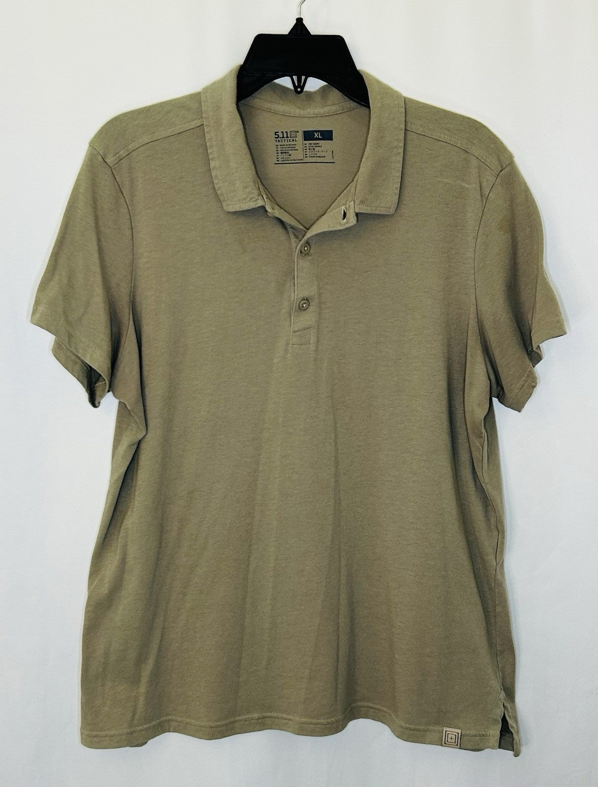 5.11 Tactical Polo Shirt Mens XL Utility Security Military Work Short Sleeve Tan