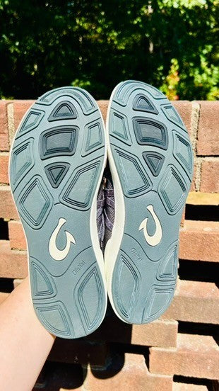 Olukai Holo Convertible Mesh Dark Shadow Grey Lace Up Athletic Shoes Men's 9.5