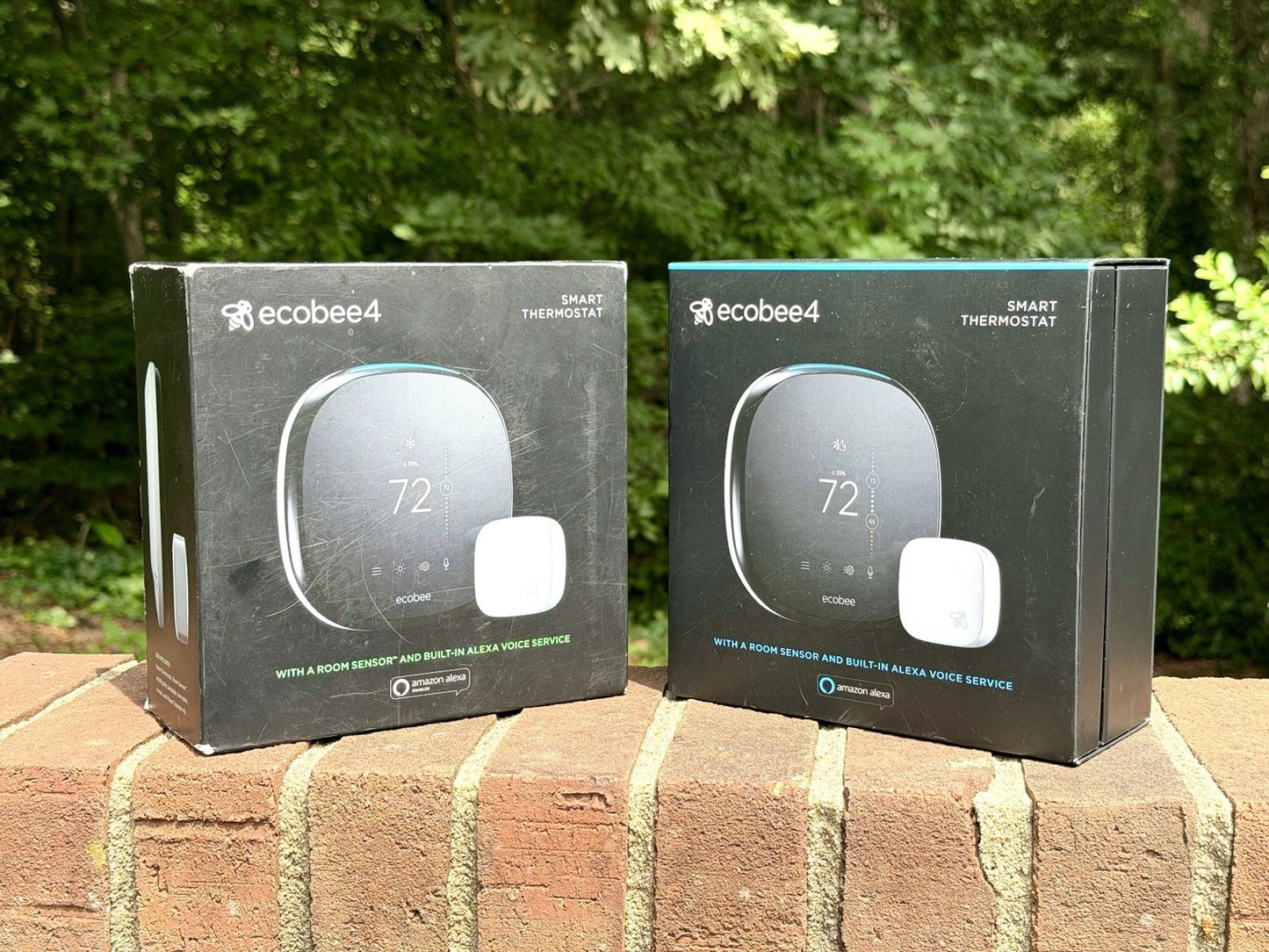 X2 Ecobee 4 Smart Thermostat with Built-in Alexa EB-STATE4-01 & Room Sensor