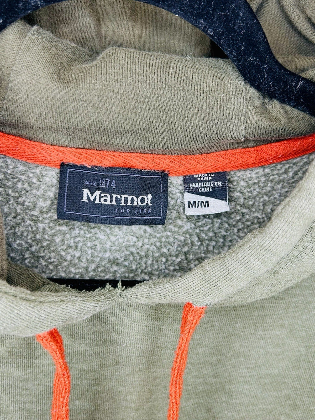 MARMOT Mountain Midweight Graphic Pullover Hoody , Green, Men's Medium