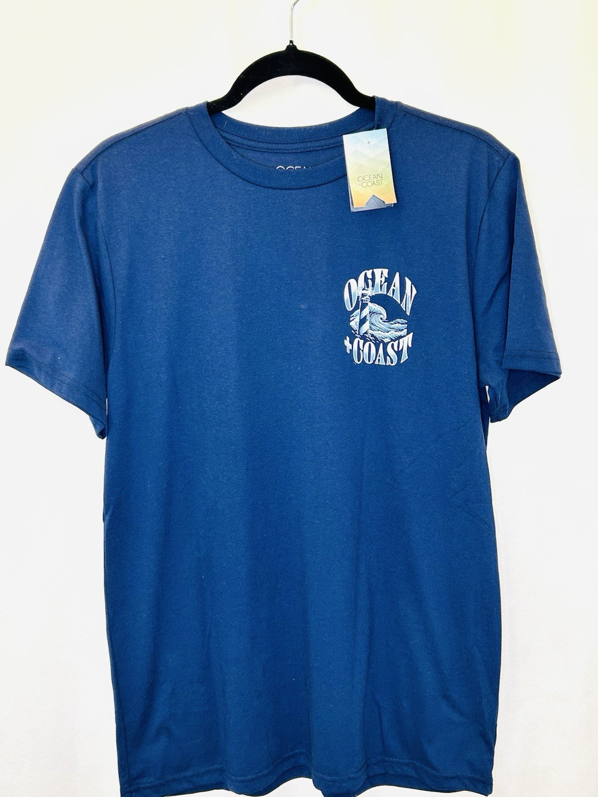 NWT Ocean Coast Lighthouse Graphic Short Sleeve Shirt - Men’s Medium