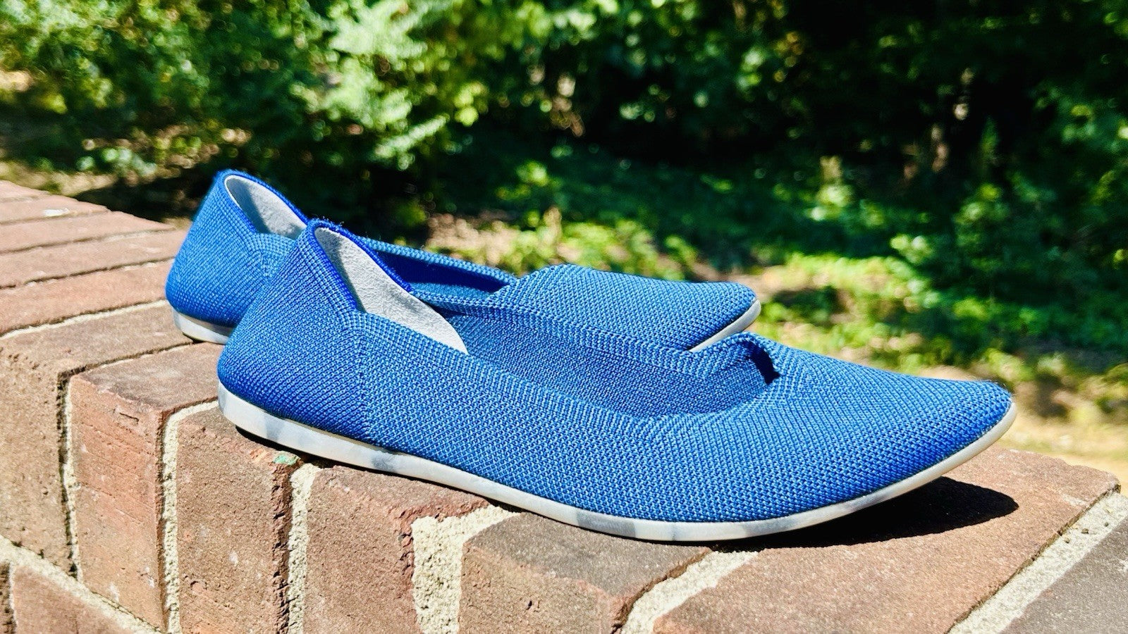 NWOT Rothy’s The Point Women’s Flat Slip On Shoes Deep Ocean Blue Size 8