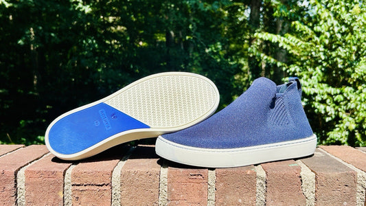 Rothy’s Women’s The Chelsea Pull-On High Top Ankle Boots Nightfall Navy Blue 9.5