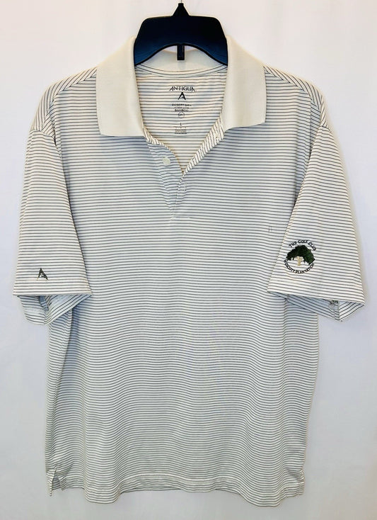 Antigua SZ L Large Mens Icon Desert Dry Xtra-Lite Golf Polo Shirt/The Golf Club