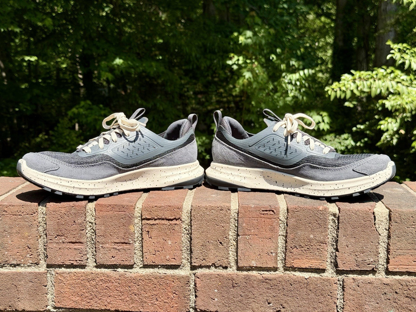 OluKai Makiki Womens Size 9 Trail Running Shoes Dark Gray Suede Worn Once VGC