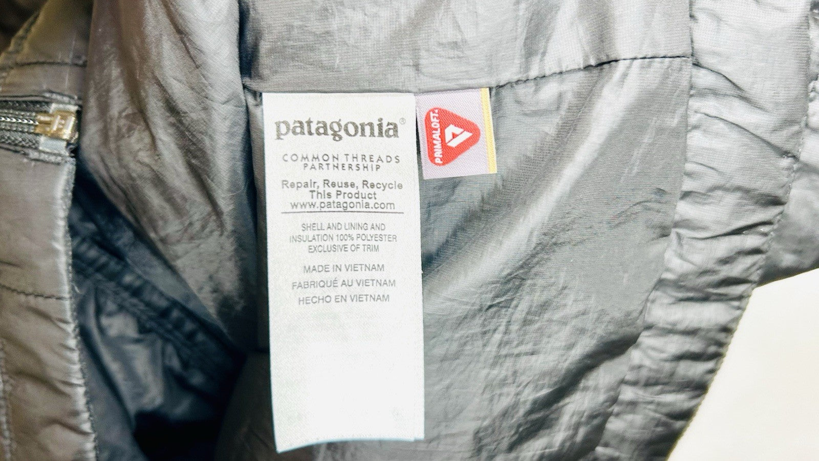 Patagonia Nano Puff Primaloft Quilted Puffer Vest Men's Small Forge Black
