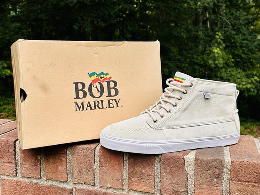*NIB* RARE🔥 Bob Marley Legend Chukka Boots Moc Toe Tan Leather Sneakers Size 12