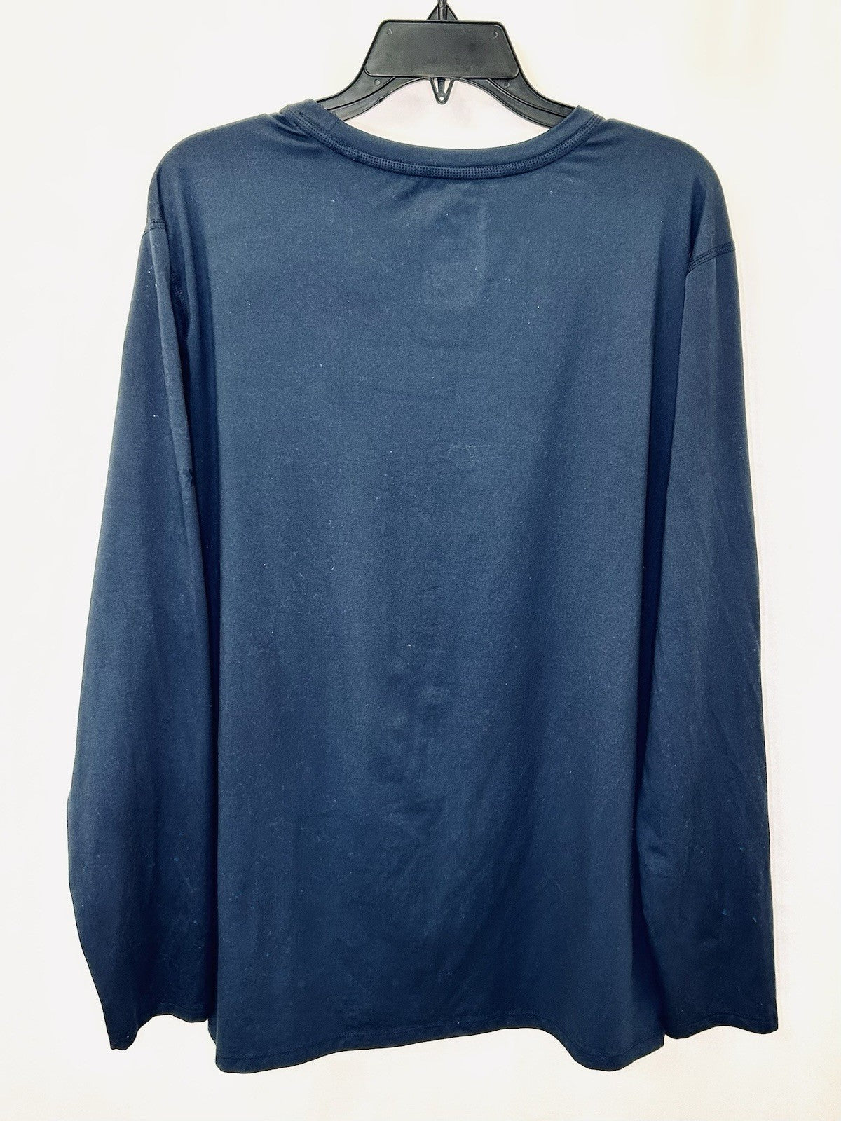 ALL IN MOTION Midnight Blue Crewneck Long Sleeve Men's Performance T-Shirt Large