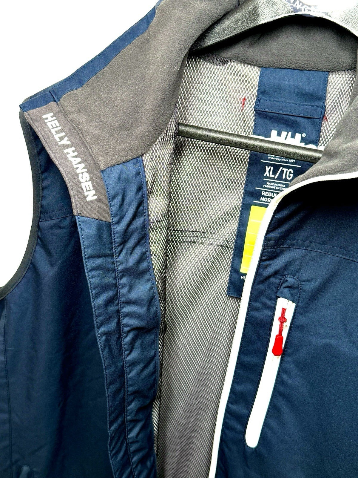 Helly Hansen Crew Vest Softshell Sailing Windbreaker Navy Blue Mens Size X-LARGE