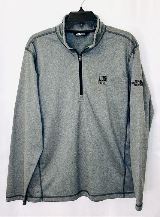 The North Face Mens Tech Essential 1/4 Zip Fleece Pullover Gray Large / COG
