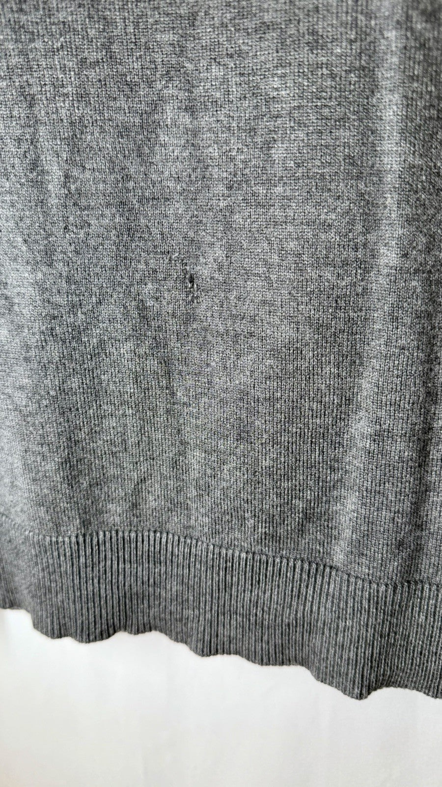 Calvin Klein Womens Turtleneck Grey Sweater Long sleeve M Gold Buttons