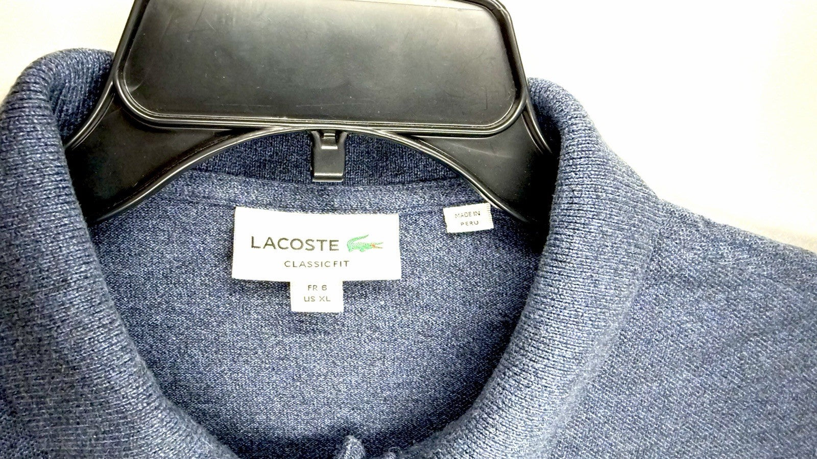 Lacoste Polo Shirt Men’s FR6 US XL Classic Fit Casual Knit Cotton Short Sleeve