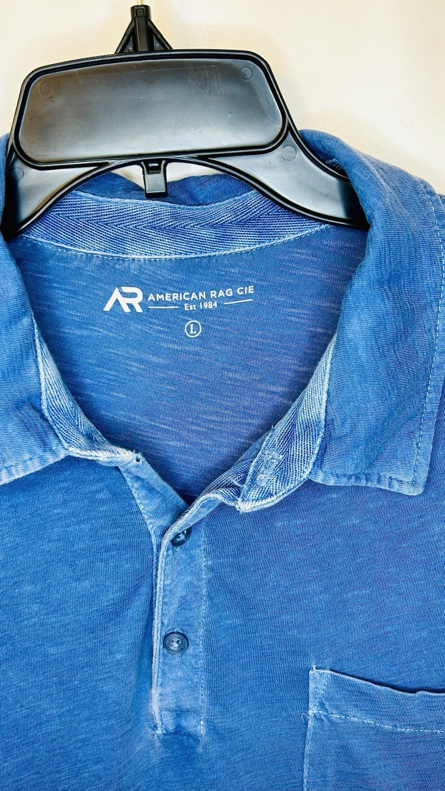 American Rag Cie | Sun Washed Polo Shirt | The Summit | Blue | Men’s Large