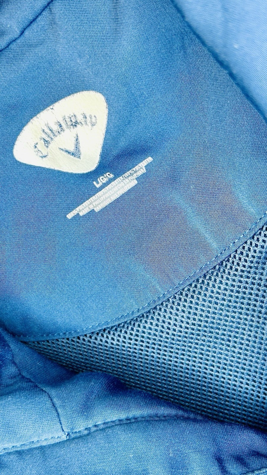 Callaway V Windbreaker / 1/4 Zip Pullover / Royal Blue / Wind Resistant