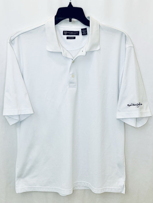 Oxford Golf Short Sleeve Piqué Knit Men’s Large Shirt Super Dry Cool Max