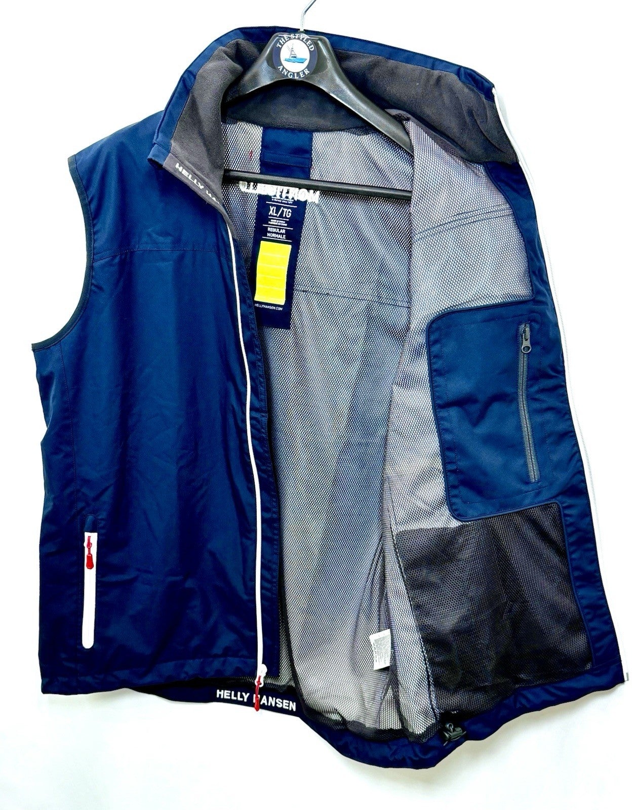 Helly Hansen Crew Vest Softshell Sailing Windbreaker Navy Blue Mens Size X-LARGE