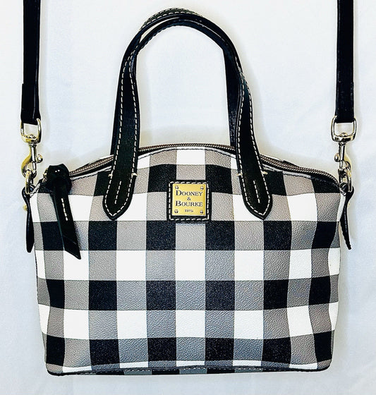 Dooney & Bourke Novelty Printed Coated Cotton Ruby Satchel w/ Crossbody Strap