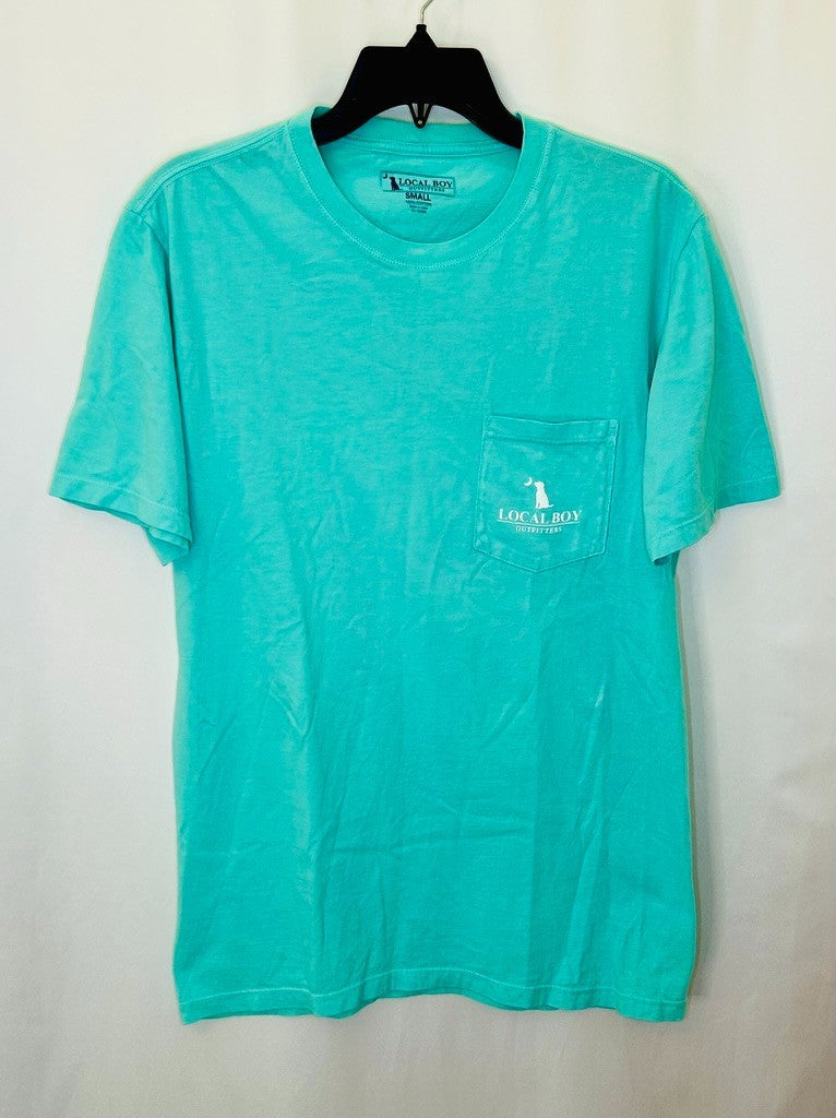 Local Boy - Old School Plate Tee - Teal -Size Small