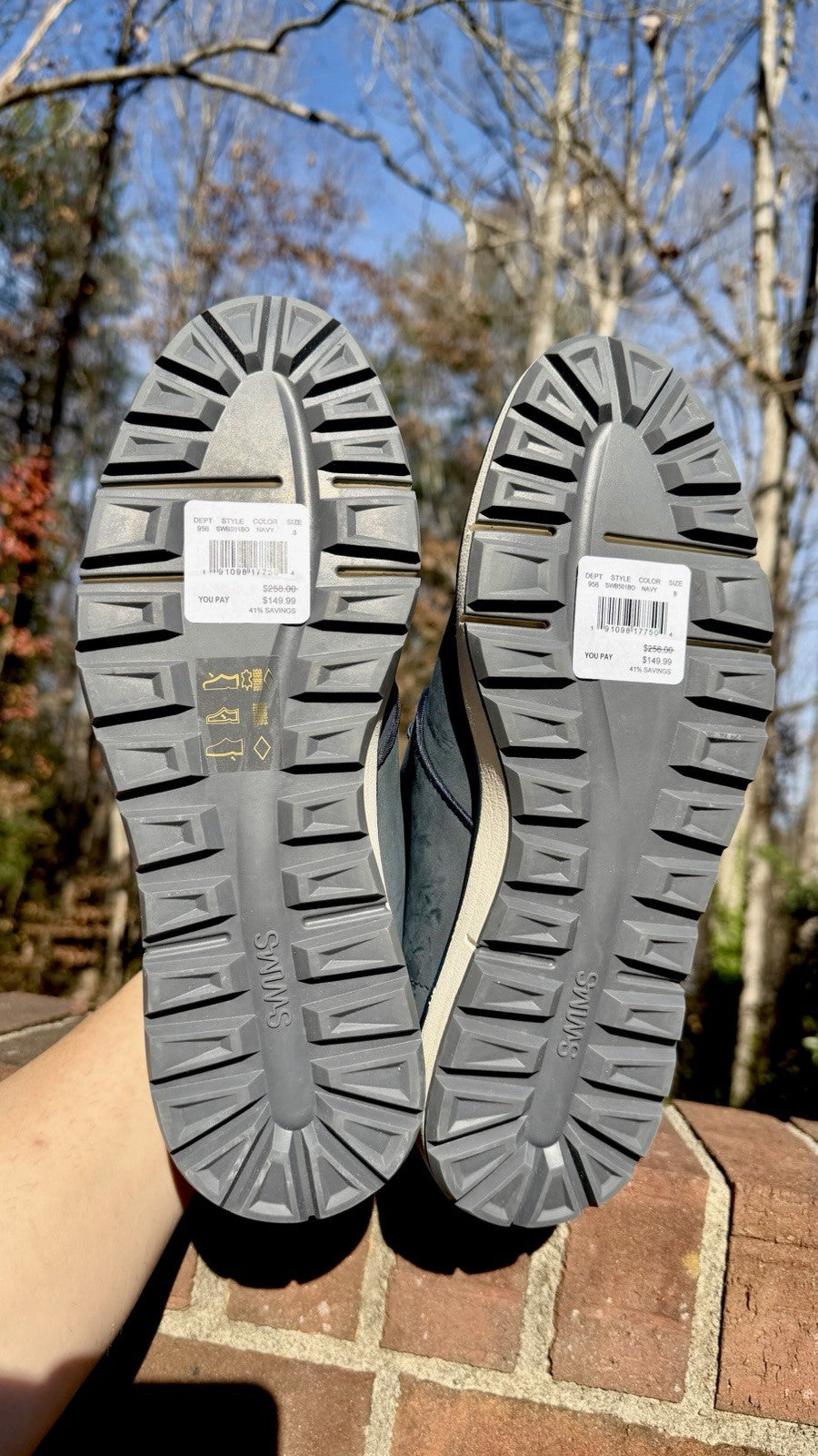 NWT SWIMS Men's Motion Chukka Boots  Color Navy Men’s Size 8 / $258 Retail
