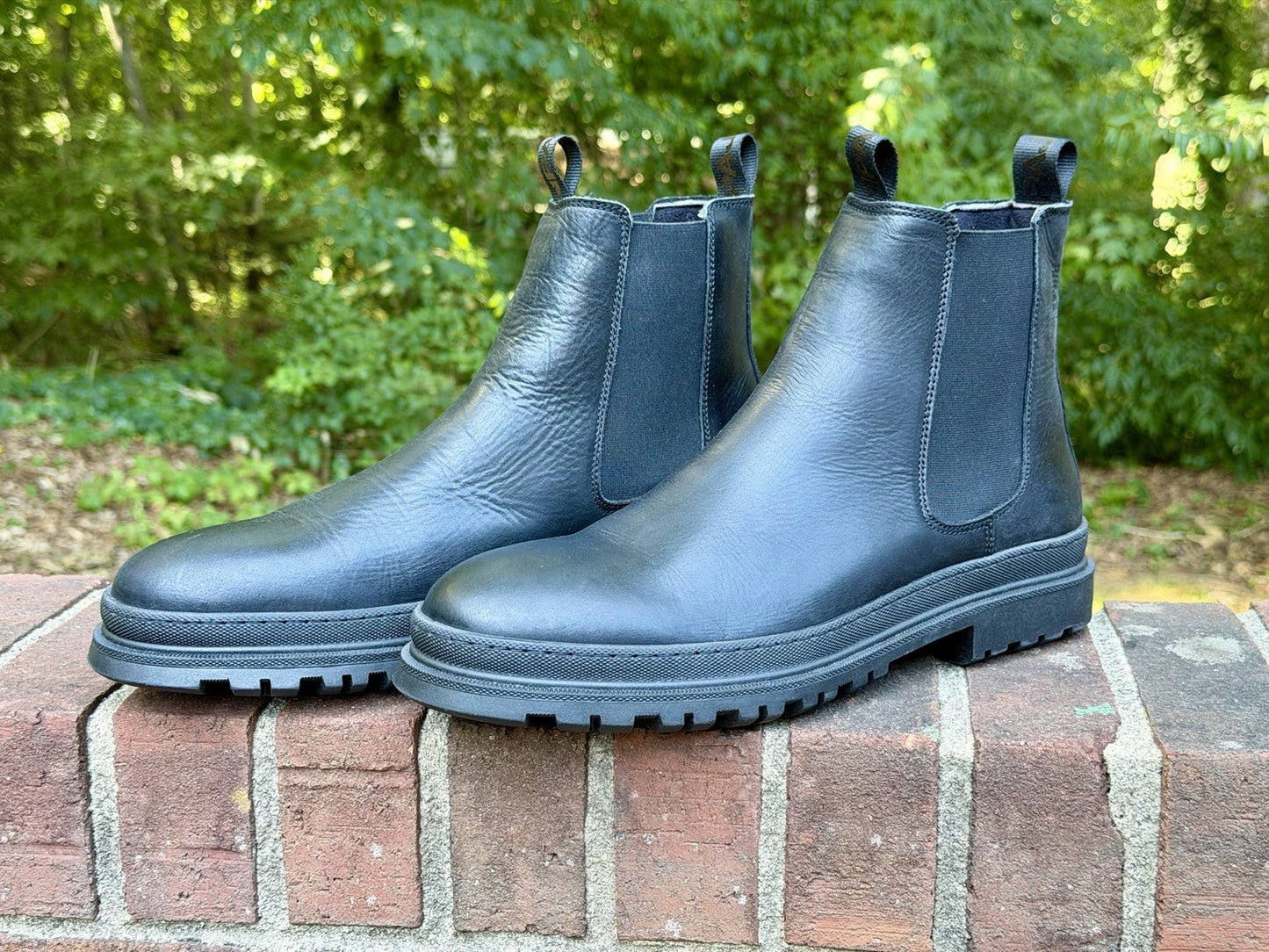 Pajar Cyprus Black Leather Waterproof Chelsea Boot Size 13 / 46 EU ($210 New)