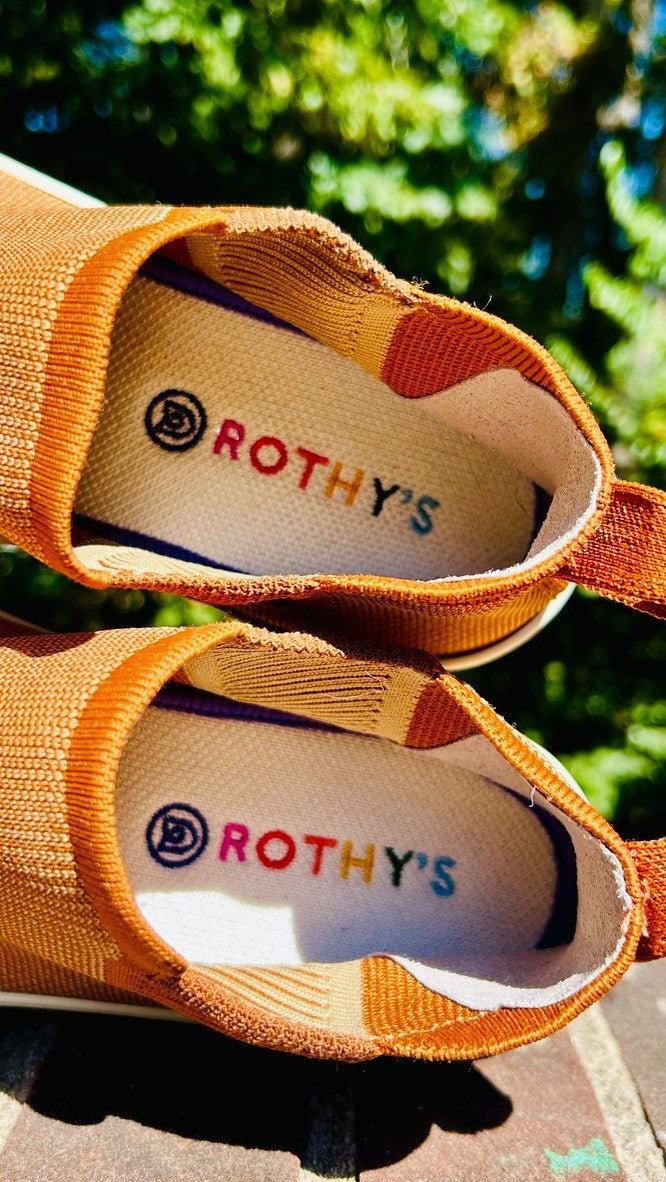 Rothy's Shoes Chelsea Boot Sneaker in Fawn Amber Brown / Men's Size 11 And W12.5