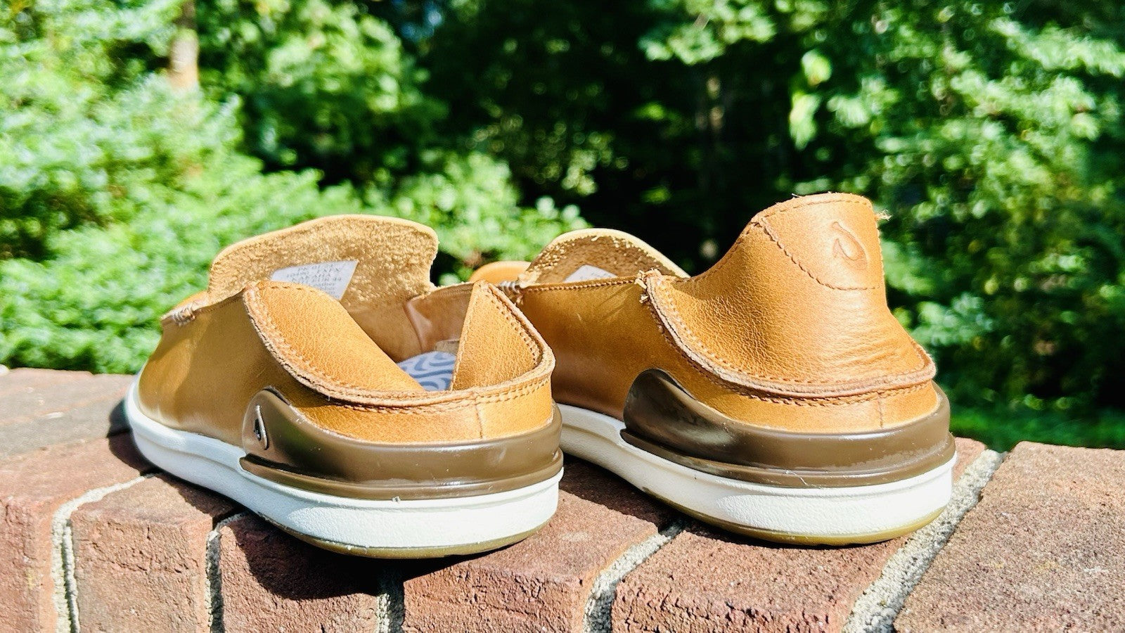NWOT Olukai Kakaha Fox/Fox Leather Slip-on Shoes US Size Men’s 11 ($130 Retail)