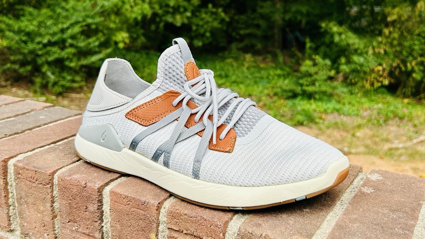 Olukai Mio Li Convertible Mesh Sneaker - Mist Grey/Poi - Men’s 10 - Retail $130